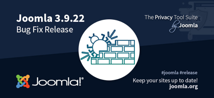 Joomla 3.9.22 está diponible